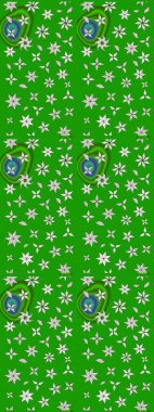 Parlak renkli çiçekli ve yeşil yapraklı harika bir çiçek deseni. Moda baskıları için zarif bir şablon. Modern çiçek arkaplanı. Halk stili.