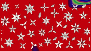 Çiçekli yumuşak bir eskiz şekli. Raster çiçekleri klasik tarzda çizilmiş. Kibarca, kırmızı renkte bahar çiçekleri. Raster illüstrasyonu.