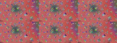 Çocuk stili. Çiçekli eskiz arkaplanı. Düz Çiçek Elementleri Tasarımı. Renkli Bahar Teması çizim şablonu.