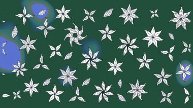 El yapımı çiçek ve bitki koleksiyonu. Şirin karalamalı çiçek desenli çizim. Eskiz stili yeşil renkler. Raster illüstrasyonu. Raster illüstrasyonu.