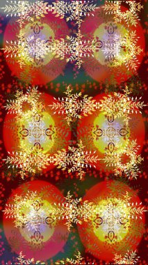 Kışın sembolü. Renkli arka planda izole edilmiş suluboya kar taneleri. Kar tanesi kışı. Raster illüstrasyonu.