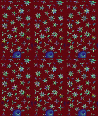 Tekstil, kumaş, kapaklar, duvar kağıtları, baskı, naylon, koleksiyon defteri, örgü, dekupaj için güzel bir eskiz. Küçük kırmızı çiçeklerle oldukça kaliteli besin torbası deseni.