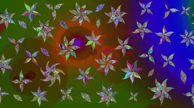 Yatak çarşafları, ceket, paket tasarımı, kumaş ve moda kavramları için tekstil baskısı. Eskiz modeli etnik tasarım. Çiçekleri, deniz kabukları, mandalaları ve suluboya efektleri olan deniz altyapısı.