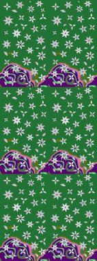 Raster Henna dövme stili. Etnik Mandala süsü. Kızılderili desenli desenli desenli şal deseni. Tekstil, tebrik kartı, boyama kitabı, telefon kılıfı baskısı için kullanılabilir.