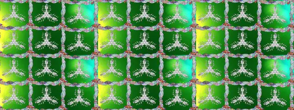 Karalama çiçeği. Düz Çiçek Elementleri Tasarımı. Güzel kumaş deseni. Raster illüstrasyonu. Zentangle soyut çiçekleri. Renkli Bahar Teması çizim şablonu.