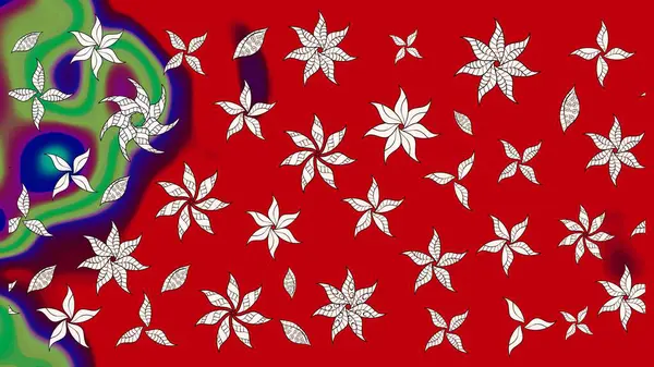 Çiçeğin suluboya çizimlerinin mükemmel deseni. Dekorasyon ve tasarım için güzel bir desen. Suluboya çizim kalıbı. Eski model. Raster illüstrasyonu. Moda yazdırma.