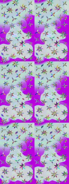 Tarafsız renklere karalamalar çizilmiş çiçek deseni. Raster illüstrasyonu.