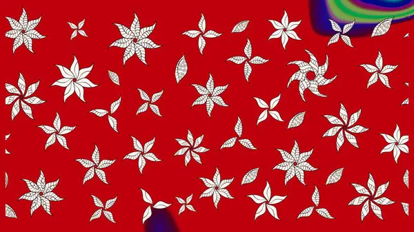 Çiçekli yumuşak bir eskiz şekli. Raster çiçekleri klasik tarzda çizilmiş. Kibarca, kırmızı renkte bahar çiçekleri. Raster illüstrasyonu.