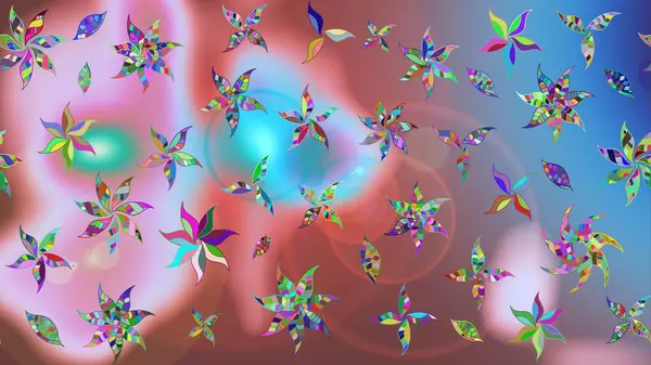 Çiçek deseni. Tarafsız renklerde çiçekler. Şatafatlı bahar bahçesi dokusu. Tarafsız renklerde çiçek eskizi. Raster illüstrasyonu.