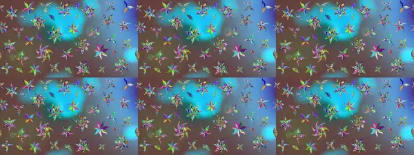 Çiçekli yumuşak bir eskiz şekli. Yumuşak, mavi renkte bahar çiçekleri. Raster çiçekleri klasik tarzda çizilmiş. Raster illüstrasyonu.