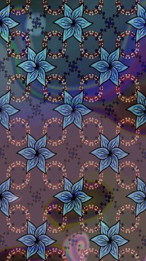 Kar taneleri arka planda. Kış kartı Mutlu Noeller, Yeni Yıl ve Mutlu Tatil Raster çizimleri. Üzerinde kahverengi ve mavi kar taneleri olan bir Noel kartı..