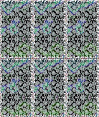 Güzel karalamalı çiçek desenli çizim. Güzel kumaş deseni. Küçük çiçekteki sevimli çiçek deseni. Raster illüstrasyonu.