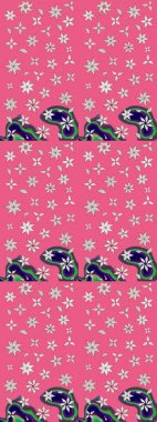 Raster güzel bir çiçek deseni çizmiş. Bahar mevsimi. Tatil havası. Nazik romantik baskı. Pembe renkte çiçekler.