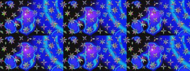 Eskiz modeli etnik tasarım. Çiçekleri, deniz kabukları, mandalaları ve suluboya efektleriyle donanma geçmişi. Yatak çarşafları, ceket, paket tasarımı, kumaş ve moda kavramları için tekstil baskısı.