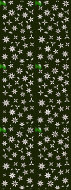 Raster illüstrasyonu. Küçük çiçekli şirin bir desen. Çiçek ve yapraklı çiçek deseni.