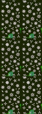 Gri renkli çiçek desenli çizimler, el yapımı papatyalar, papatyalar. Tekrar eden çiçek arkaplanı, zarif gri çiçek duvar kağıdı.