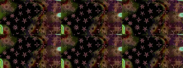 Dallı bahar çiçekleriyle desen, kahverengi renklerle çiçek siluetiyle desen. Raster deseni.