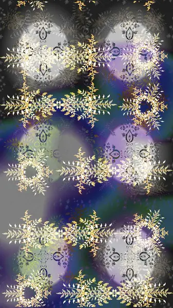 Kar tanelerinin soyut arkaplanlı Noel arkaplanı. Noel için tatil tasarımı, yeni yıl moda baskıları. Gri, nötr ve mavi kar taneleri. Raster illüstrasyonu. Güzel tasarım..