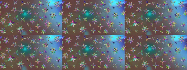 Raster illüstrasyonu. Kumaş, tekstil, duvar kağıdı baskısı için. Eski usul. Tomurcukları çiçek olan sevimli bir çiçek deseni. Raster. Taslak arkaplan.