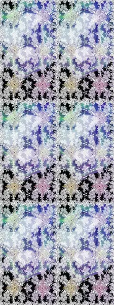 Raster illüstrasyonu. Raster illüstrasyonu. Tarafsız renklerde çiçekler. Asya tekstil tarzında. Kusursuz çiçek deseni.