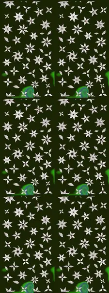 Gri renkli çiçek desenli çizimler, el yapımı papatyalar, papatyalar. Tekrar eden çiçek arkaplanı, zarif gri çiçek duvar kağıdı.