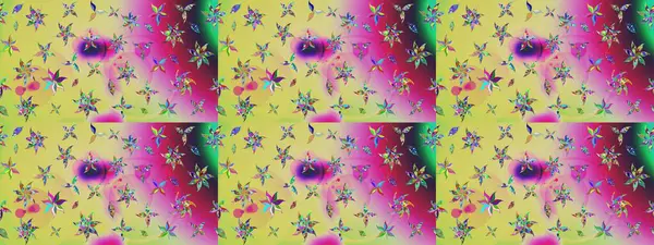 Raster - stok. Tarafsız çiçekli eskiz deseni, suluboya çiçek deseni, sevimli çiçek, duvar kağıdı, kart veya kumaş için fayanslı.