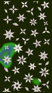 Dekorasyon ve tasarım için güzel bir desen. Suluboya çizim kalıbı. Eski model. Çiçeğin suluboya çizimlerinin mükemmel deseni. Raster illüstrasyonu. Moda yazdırma.