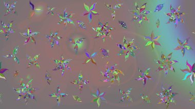 Organik motif arka planı. Raster illüstrasyonu. Ultraviyole kumaş deseni. Çizim deseni.