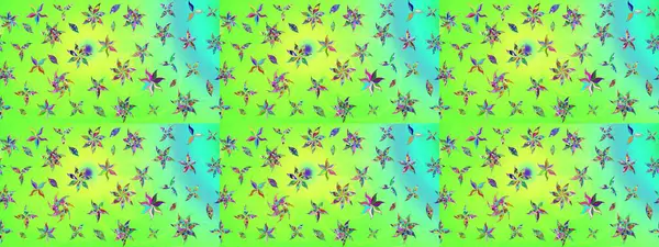 Çiçekler, dallar, bitkiler ve çiçekler. Güzel kumaş deseni. El çizimi. Raster illüstrasyonu.