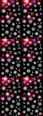 Çiçek desenli raster, siyah çizgi grafik desenli soyut raster arkaplan. Modern stil dokusu.