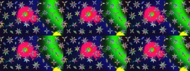 Küçük çiçekteki sevimli çiçek deseni. Gri renkli çiçekler.