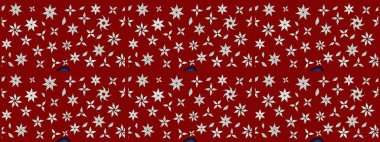 Çiçekli güzel suluboya desen. Raster illüstrasyonu. Kırmızı renklerde.