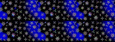 Renkli Bahar Teması eskiz kalıbı. Raster illüstrasyonundaki çiçek desenli çizim. Düz Çiçek Elementleri Tasarımı. Siyah renkte çiçekler.