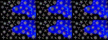 Raster illüstrasyonu. Eskiz arkaplan modeli. Suluboya, elle çizilmiş. Siyah yapraklı yabani çiçekler.