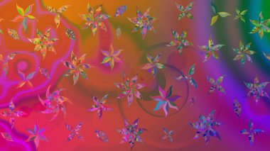 Eski model. Çiçeğin suluboya çizimlerinin mükemmel deseni. Raster illüstrasyonu. Dekorasyon ve tasarım için güzel bir desen. Moda baskısı. Suluboya çizim deseni.