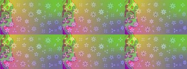 Sevimli çiçek raster deseni. Tarafsız renklerde çiçekler. Renkli Yaz Temalı eskiz kalıbı. Düz Çiçek Elementleri Tasarımı.