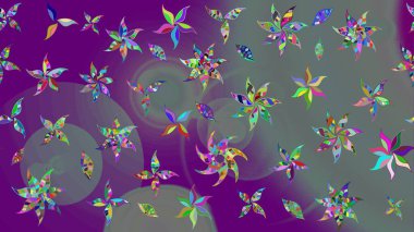 Eski moda arka plan. Desen, çizim, çiçek sınırı. Çiçek çelengi. Güzel, parlak, pürüzsüz kumaş, tuval. Raster illüstrasyonu. Kıvırcık, parlak örgü.