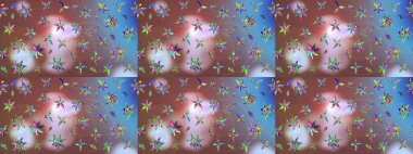 Kahverengi renkte çiçekli çiçek deseni. Suluboya tarzında kahverengi renkte çiçekler.