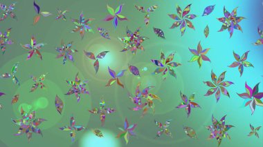 Raster Şirin kumaş deseni. Eskiz klasiği. Renkli Bahar Teması eskiz kalıbı. Düz Çiçek Elementleri Tasarımı.