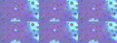 Raster illüstrasyonu. Eskiz arkaplan modeli. Suluboya, elle çizilmiş. Menekşe rengi yapraklı yabani çiçekler.