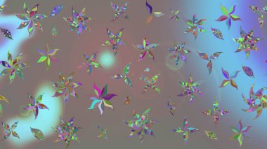 Tekrar eden çiçek arkaplanı, zarif gri çiçek duvar kağıdı. Gri renkler üzerine çiçek desenli çizimler, el yapımı papatyalar, papatyalar..