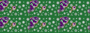 Eskiz arkaplan modeli. Vadinin yeşil renkli çiçekleri. Suluboya, elle çizilmiş. Raster - stok.