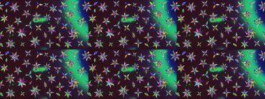 Renkli Bahar Teması eskiz kalıbı. Düz Çiçek Elementleri Tasarımı. Eskiz klasiği. Raster Şirin kumaş deseni.