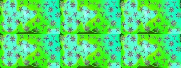 Yeşil renklerde. Anti-stres için soyut örnek sayfası. Raster illüstrasyonu.