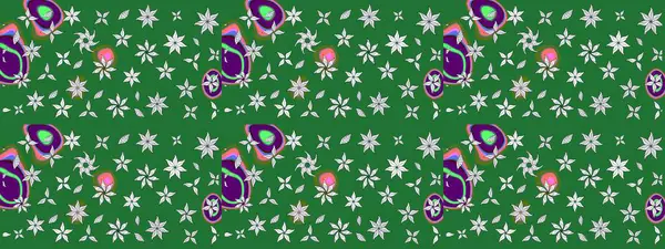 Küçük çiçekteki sevimli çiçek deseni. Raster illüstrasyonu. Çizim.