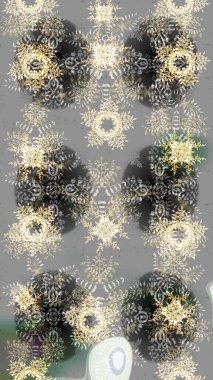 Noel şenlikli arka plan. Raster resim. Noel dekorasyon kar kar tanesi.