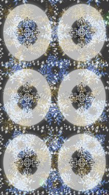 Güzel bir kış süsü. Raster grisi, nötr ve mavi kar taneleri var. Raster illüstrasyonu. Kar taneleri koleksiyonu.