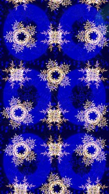 Soyut duvar kâğıdı, ambalaj dekorasyonu. Tarafsız, mavi ve siyah renkler üzerine bir resim. Basit bir kar tanesi. Kışın sembolü, mutlu noeller, mutlu yeni yıl kutlaması Raster illüstrasyonu..