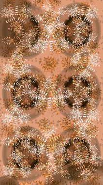 Renkli elementlerle Raster ilginç desen.