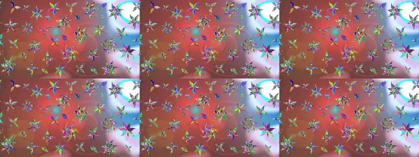 Vadinin çiçekleri kahverengi renklerde. Raster çiçek desenleri çiziyor..